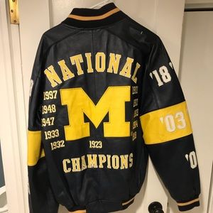 University of Michigan Football Leather Jacket